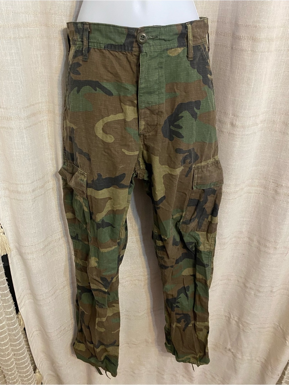 NWT Rothco Woodland Camo Cargo Pants XS Regular 100% Cotton Ripstop BDU New